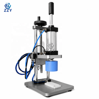 Máquina Tapadora Neumática para Tapones Internos de Botellas de PET con Rodillo, Botellas de Esmalte de Uñas, Botellas de Aceite Esencial y Envases de Perfume