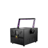 Projecteur laser DJ RVB DMX512 3W-10W pour animation de scène de mariage, faisceau lumineux couleur, en alliage d'aluminium, pour KTV, piste de danse et éclairage de parc à thème