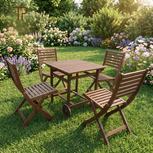 Juego de Muebles LEO de Madera Maciza Duradera de Alta Calidad, Diseño Contemporáneo, Tamaños Personalizables, para Restaurantes, Cafeterías, Hoteles y Jardines - Product Image 6