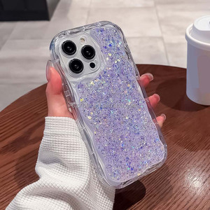 Vente Glitter Goutte Colle Transparent <span class=keywords><strong>Antichoc</strong></span> Grande Vague Bord Couverture de Téléphone TPU Mobile Téléphone Cas Pour <span class=keywords><strong>Honor</strong></span> 90 <span class=keywords><strong>8X</strong></span> X10 9X X30 X40 - Product Image 6