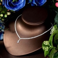 Petit carré forme délicate mariée mariage bijoux dames collier boucles d'oreilles ensembles 4 pièces femmes fête accessoires S-307