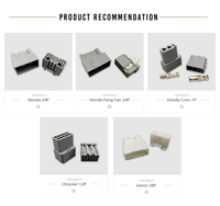 8-Pin Buchse Messingkontakt ABS-Gehäuse Auto-Kabelbaum-Steckverbinder Ambientebeleuchtung Sicherungskasten-Stecker 7187-8846 7186-8846