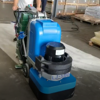 Meuleuse à sol en terrazzo de haute qualité, machine de meulage sans poussière pour la restauration des surfaces en béton