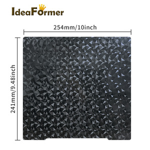 Plateau de construction Ideaformer pour imprimante 3D <span class=keywords><strong>Prusa</strong></span> <span class=keywords><strong>MK3</strong></span>/3S/3S+ sans base magnétique, revêtement PEO + givré, 241mm*254mm - Product Image 4