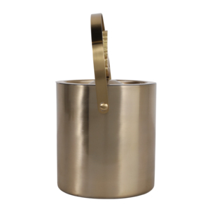 Elegante Cubitera Cilíndrica con Asa de Ágata, Acero Inoxidable, Accesorio Moderno para Bar, Juego de Bebidas para el Hogar - Product Image 3