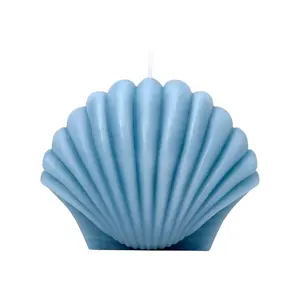 OEM Custom Creative Mold Candle Paraffin Wax Soy Wax Blend Sea Shell Shaped Scented Candles For Home Decor