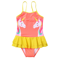 2025 Maillot de bain rose une pièce maillot de bain enfant maillot de bain licorne