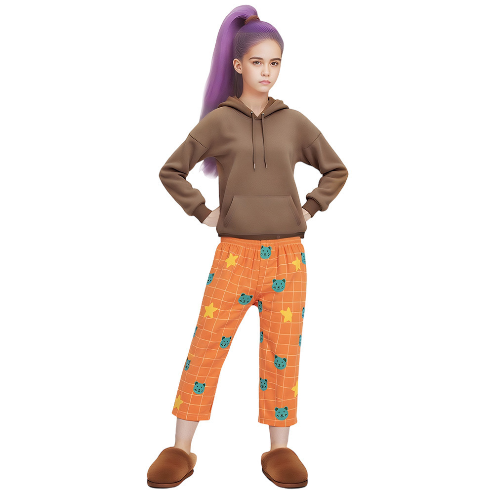 Lumi Pajama Set (Orange Hoodie and Pants)