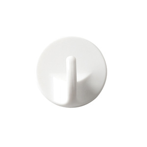 Yimijia Adhesive Hooks Round White 6-Pack Wall Mounted Durable Bathroom Kitchen Hooks - Product Image 5