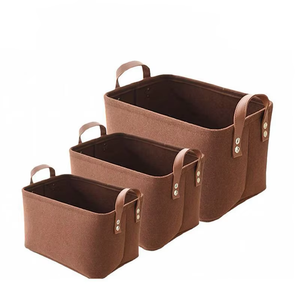 Panier de rangement pliant en feutre Organisateur de maison pour jouets de literie et livres pour garde-robe - Product Image 2