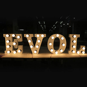 Tiệc cưới cao cấp thép không gỉ bóng đèn sáng THƯ QUẢNG CÁO tùy chỉnh - Product Image 2