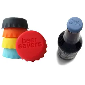 Groothandel Goedkope Custom Logo Water Bier Saver Herbruikbare Dop Fles Plastic Siliconen Dop