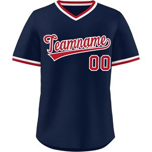 Camiseta de béisbol personalizada con nombre y número personalizados, cuello en V, unisex, que absorbe la humedad, para hombres, mujeres y jóvenes - Product Image 1