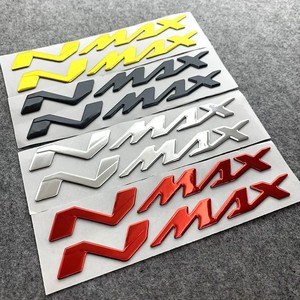 Autocollants de logo de réservoir de carburant en caoutchouc souple 3D Yamaha NMAX, nouveaux autocollants décoratifs personnalisés pour <span class=keywords><strong>moto</strong></span> - Product Image 1