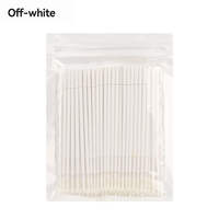 Coton-tiges longs jetables en coton PP côtelé pour extensions de cils et microblading – Outils de beauté en gros