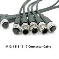 4 5 Pin M12 Connecteur circulaire Câble Capteur M12 Femelle Droit 5 Pins Connecteur Aviation Socket Câble électrique