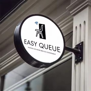<span class=keywords><strong>Enseigne</strong></span> Lumineuse d'<span class=keywords><strong>Extérieur</strong></span> pour Commerce, Boîte Lumineuse LED Publicitaire à Forme Personnalisée, Fixation Murale Latérale - Product Image 2