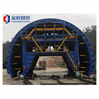 Chariot hydraulique robuste pour le revêtement de tunnels, coffrage automatique autopropulsé en béton pour projets routiers et ferroviaires