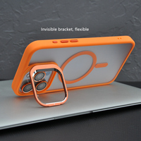 Coque hybride magnétique premium pour iPhone 15 16 Pro Max, prix usine, cadre d'appareil photo en aluminium oxydé, clé latérale, étui de téléphone portable