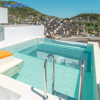 Grandview Clair SPA Fibre de Verre Transparent Plexiglas Prix Hors Sol Acrylique Piscine Plancher