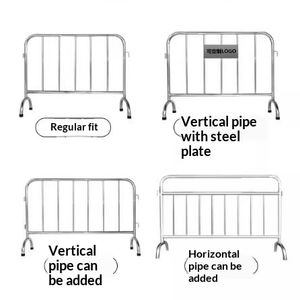Barrera de Seguridad Portátil de Acero Inoxidable de 1.5 m, Fabricada con Acero de Grado 304 con Tubo de 32 mm para Control de Tráfico, Eventos y Aislamiento de Áreas - Product Image 1