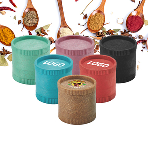 Custom OEM Smoking Accessories 4 Layer Biodegradable Fiber Material Plastic Manual Dry <b>Herb</b> <b>Grinder</b> - Product Image 3