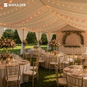 Carpa Elegante <span class=keywords><strong>de</strong></span> Aluminio para Bodas, Carpa Grande para Eventos al Aire Libre, Carpa <span class=keywords><strong>de</strong></span> Lujo para Fiestas en Jardín, Impermeable, con Estructura <span class=keywords><strong>de</strong></span> PVC Resistente, para 200 <span class=keywords><strong>Personas</strong></span> - Product Image 3