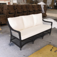 Großhandel L-förmige Garten Sofa Set Wicker Outdoor Rattan Sofa Set Möbel Rattan Outdoor Garten Sofa
