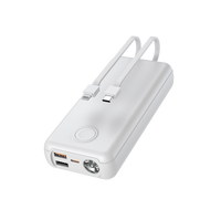 Nouveaux produits ODM Gadgets électroniques 2025 – Chargeur portable pour téléphone portable 22,5 W à charge rapide 20000 mAh Powerbank Micro USB LED