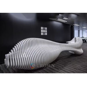 Kiosk Botton Cash Register Reception Office <strong>Phone</strong> Marble Front Reception ODM - Product Image 6