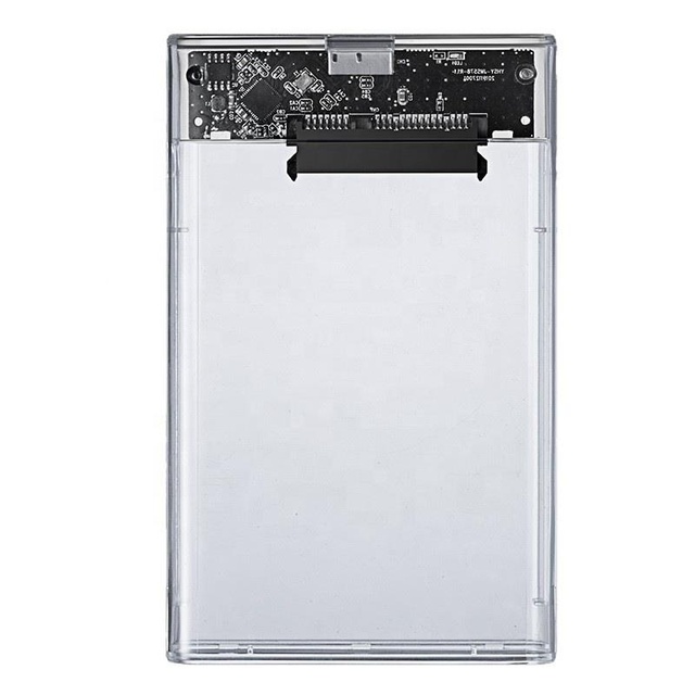 Factory Direct USB 3.0 Transparent 2.5 Inch Hard Drive Enclosure SATA Universal External HDD SSD Storage Case