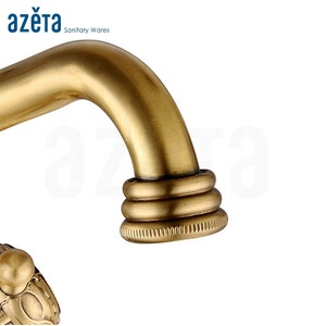 Rubinetto da <span class=keywords><strong>cucina</strong></span> in ottone anticato, monocomando, monoforo, <span class=keywords><strong>a</strong></span> collo lungo, da montare sul piano - Product Image 6