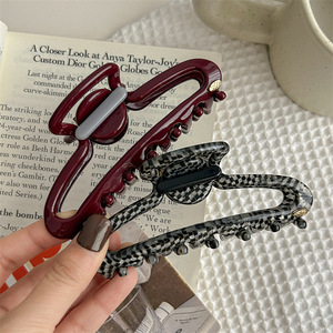 EVITA <span class=keywords><strong>PERONI</strong></span> Inspiré Grand Ajouré Requin Cheveux Bowknot Griffe Clip Femmes Premium Design Forte Prise Cheveux Épais De Luxe Che - Product Image 4