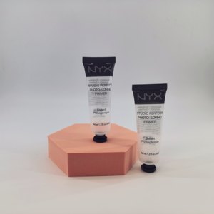 Tube cosmétique transparent de luxe pour crème de fond de teint, maquillage, crème BB/CC, emballage PCR privé. - Product Image 3