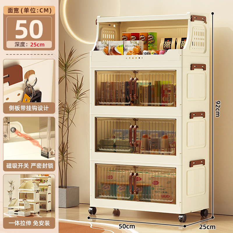Four layers [3 cabinets, 1 shelf]