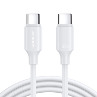 Kabel C Tipe C 0.25m 1m 2m, kecepatan pengisian Super cepat, kabel Data kepang PVC untuk ponsel 60W