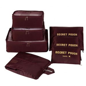 High Quality Wholesale Packing Cubes 7 Pcs Portable Waterproof Large Capacity Multipurpose Travel <b>Clothes</b> <b>Storage</b> Bags - Product Image 5