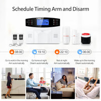 Système de sécurité domestique intelligent 4G 99 zones sans fil et 7 zones filaires Tuya WiFi GSM Système d'alarme anti-intrusion pour maison intelligente PST-30A-4GUS