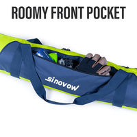 Sac de ski personnalisé pour le transport aérien Sac de ski de neige rembourré imperméable et entièrement rembourré pour le vol jusqu'à 175cm Porte-skis