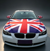 Drapeaux de rétroviseur de voiture en polyester 100% de qualité supérieure, logo personnalisé, drapeaux de décoration de voiture durables, livraison rapide