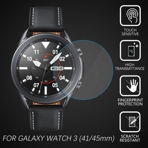 Eraysun verre trempé pour <span class=keywords><strong>Samsung</strong></span> 45MM R840 couverture de montre intelligente verre protecteur d'écran pour Galaxy Watch 3 41MM <span class=keywords><strong>R850</strong></span> - Product Image 4