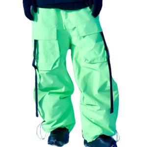 Pantalon à bretelles de ski personnalisé OEM pour hommes Pantalon de neige baggy imperméable Pantalon de ski - Product Image 4