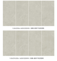 Carreaux de sol intérieurs en porcelaine imitation pierre calcaire antidérapants modernes 600x1200mm pour balcon et escaliers