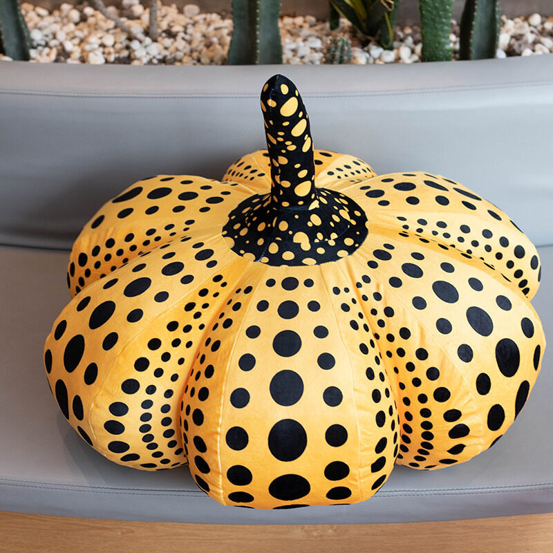 Coussin Décoratif en Forme de Citrouille, Oreiller en Peluche Citrouille Halloween, Pumpkin Cushion pour Décoration de Maison Halloween Thanksgiving, Photographie, Cadeaux pour Enfant, Blanc, 20cm