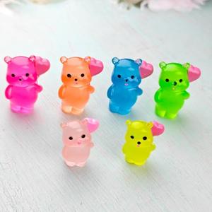 イースターバレンタインデーギフト発光小動物樹脂装飾品DIY手作りクリーム接着剤アクセサリー装飾漫画動物 - Product Image 4