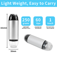 Scelleuse sous vide électrique portable rechargeable en plastique pour sacs à fermeture éclair, bouchons de vin, boîtes de conserve avec câble USB et bol à eau