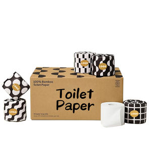 Milieuvriendelijk 4-laags Wc-Papierrollen Septisch Veilige Maagd-En Bamboepulpfabrikant Papel Higienico Toilettissues - Product Image 5