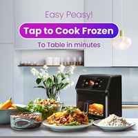 Freidora de Aire Digital Inteligente de 6.5L con Pantalla Táctil TFT de 4.3 Pulgadas, Recetas Integradas, Horno Eléctrico Digital a Color para Uso Doméstico