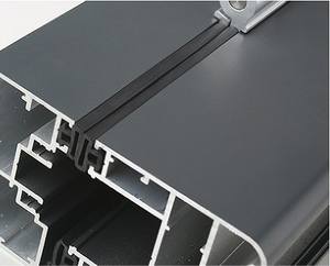 ประตูบานเลื่อนแบบพับได้ประตูบานเลื่อนกระจกไวนิล upvc ดีไซน์ภายนอกลานบ้านอพาร์ทเมนต์โรงแรมแบบทันสมัย - Product Image 5