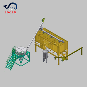 Silo de stockage horizontal de ciment en Big Bag pour alimentation en ciment, <span class=keywords><strong>prix</strong></span> 50 80 100 120t, silo carré en acier - Product Image 1